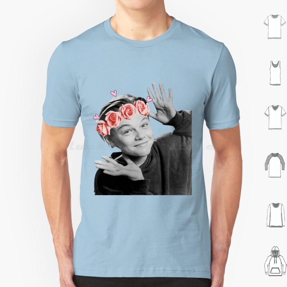 Young Leonardo Dicaprio Flower T Shirt Men Women Kids 6xl Leonardo Dicaprio Leonardo Leo Young Leo Titanic Dicaprio 90s Movies