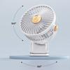 Clip-on Camping Fan 3 Speed Rechargeable Battery Operated Air Circulator Desktop Portable for Tent Office Dorm and Home