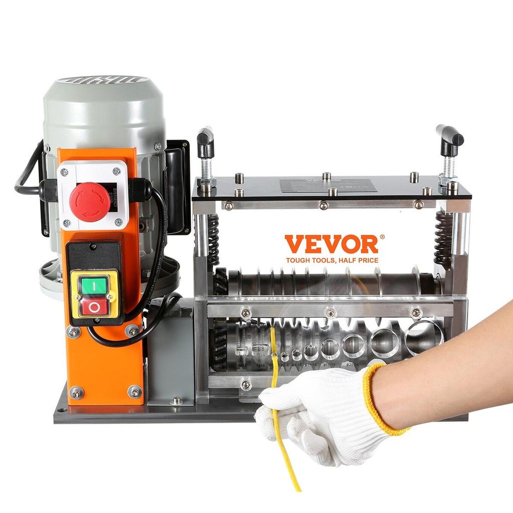 Automatic Wire Stripping Machine, 0.06''-1.57'' Electric Motorized Cable Stripper, 750 W, 98 Ft/min Wire Peeler with Visible Stripping Depth