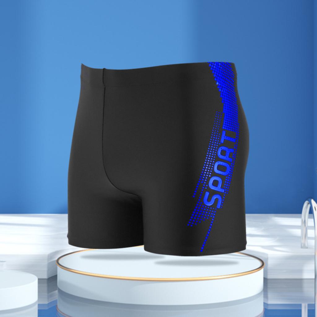 Swim Trunks Adult Boxer Swim Trunks Men's High Waist Swim Trunks
