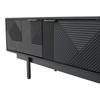 TV Schrank, 2 Fächern 2 Schublade Offenes Fach, Modern Lowboard 90 Zoll TV, böhmischer TV Board Sideboard Wohnzimmer & Esszimmer, Schwarz
