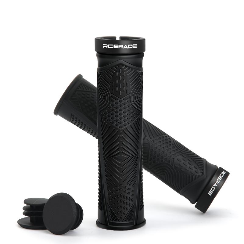 Bicycle Handlebar Grips Anti-Skid Shock-Absorbing Mountain Bike Handlebar Cover Ergonomic Comfortable Rubber Cycling Accessories