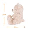 Apricot Lamb Cream Flower Bear Plush Toy, Soft and Cute, Fluffy Cream Flower Bear, 20cm, Suitable for Boys and Girls