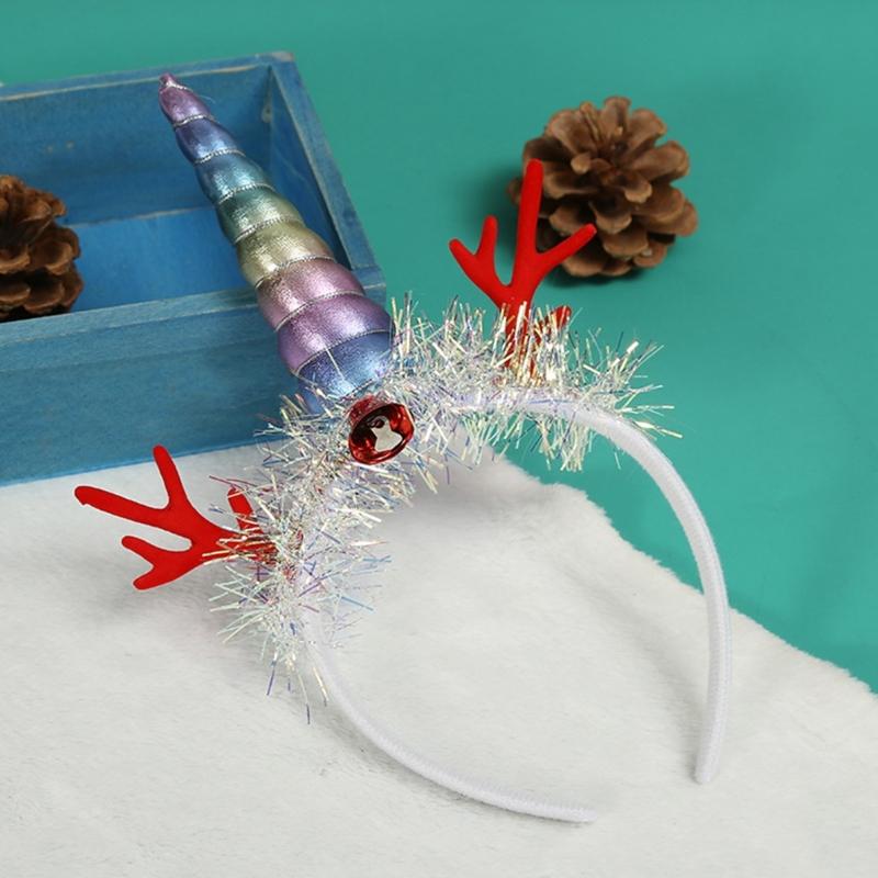 Weihnachts-Haarband Cosplay-Kostüm Kopfschmuck Party Bühnenauftritte Stirnband Feiertags-Kopfschmuck Verkleidung Haaraccessoire