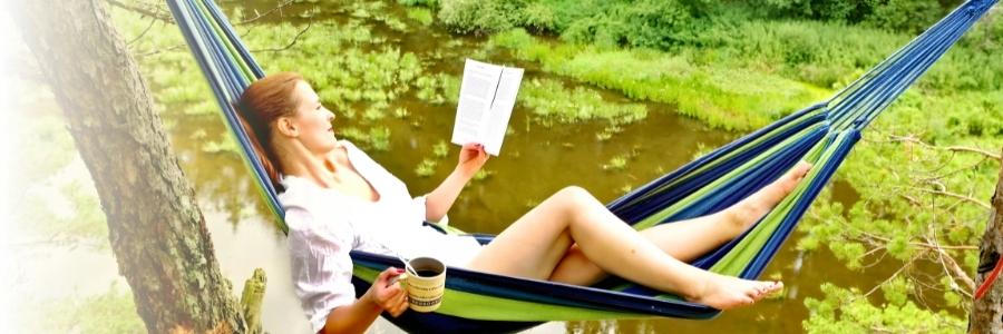 Durable double hammock large xxl boho swing 2 in 1 cotton 290 cm DOUBLE HAMMOCK BLUE