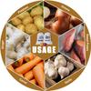TOGETRUE Potato Onion Storage Bag, Fabric Onion and Potatoes Storage Bag, Washable Garlic Potatoes Onions Keeper with Drawstring for Pantry, 2 Pack