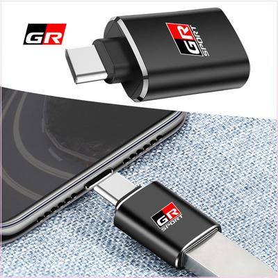 USB 3.0 To TypeC Adapter Mini Converter Phone Charging Cable Charger for Toyota TRD GR E150 E120 Land Cruiser 200 Chr Corolla Yaris Rav4