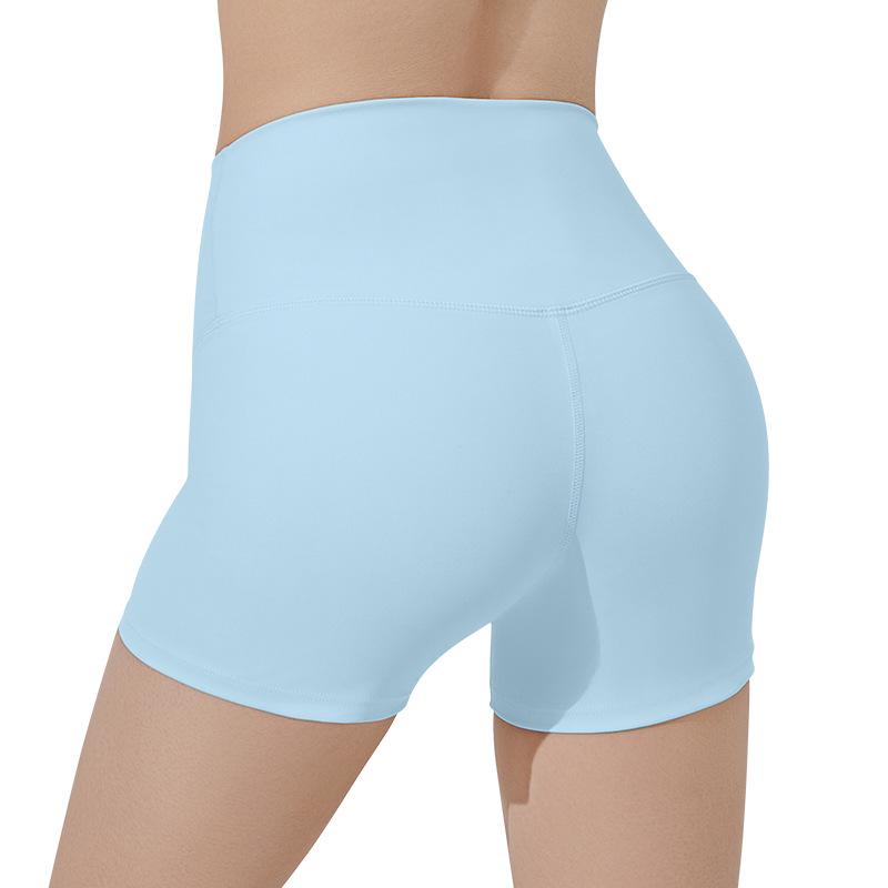 

Женские летние шорты для йоги с высокой талией и контролем живота – Уличный фитнес и бег, подтягивающие бедра, облегающие брюки Small