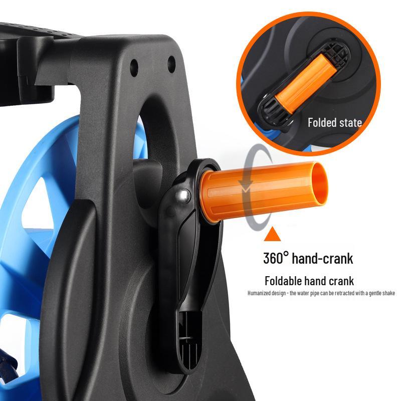 High-Pressure Water Hose Reel & Storage Rack for Car and Household Cleaning