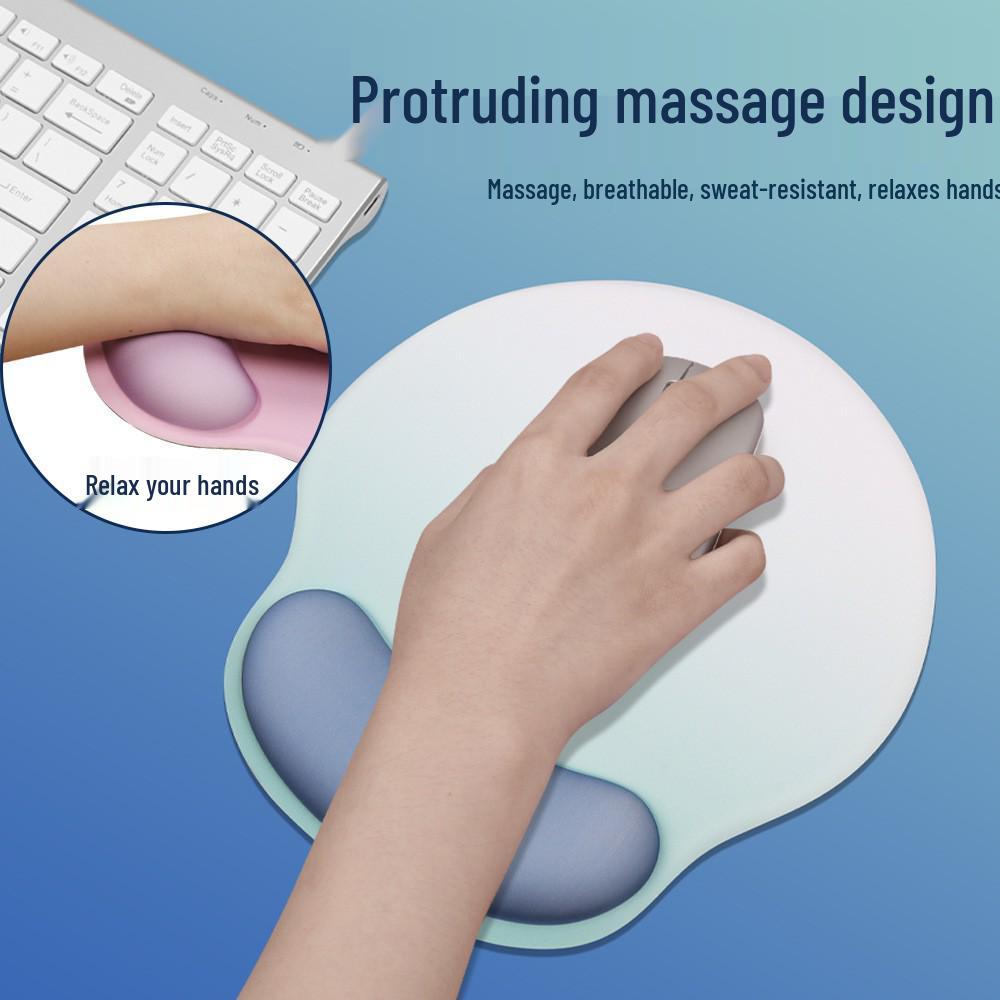 3D Memory Foam Non-Slip Wrist Support Mouse Pad for Office & Gaming