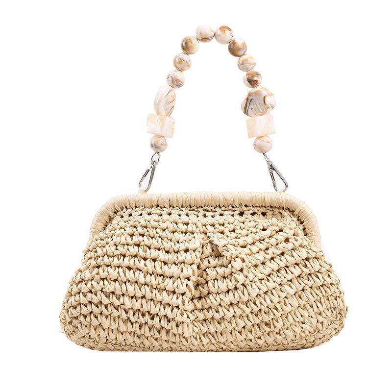 

Straw bag bag summer 2025 new forest girl foreign style handbag ins net red trend vacation beach bag бежевий