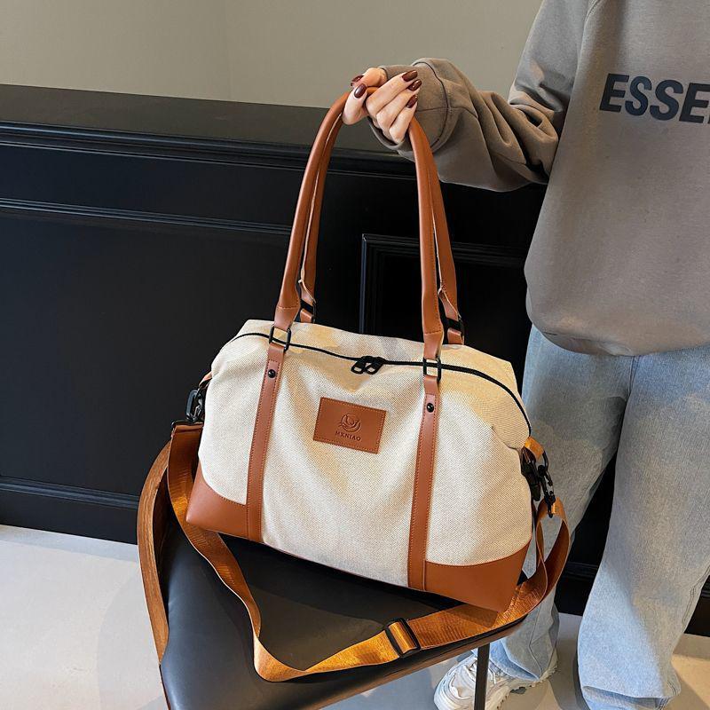 Women's Large Capacity Canvas Tote for Travel & Fitness