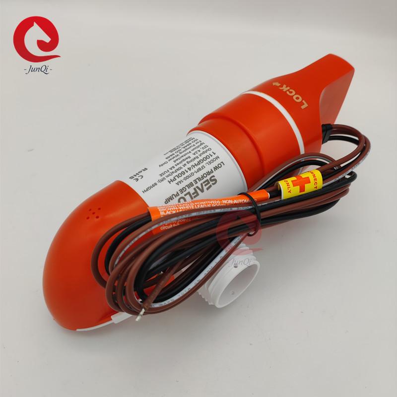 12V/24V SEAFLO 14A Series Narrow Low Profile Water Level Sensing Automatic Bilge Pumps, Horizontal Automatic Yacht Bilge Pump 12V SFBP1-G1100-14A