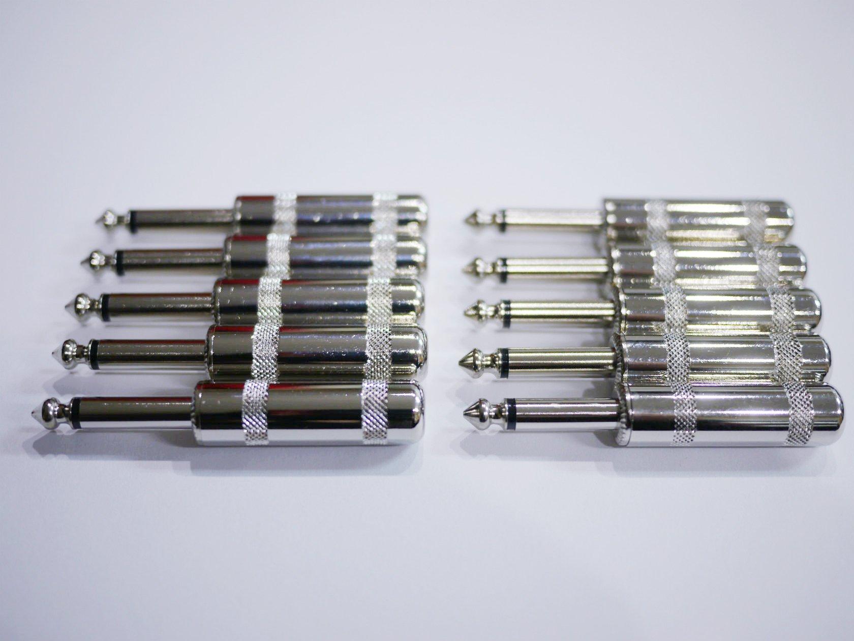 

Монофонический штекер, прямой тип S-образной формы, для самостоятельного экранирования, набор из 10 штук