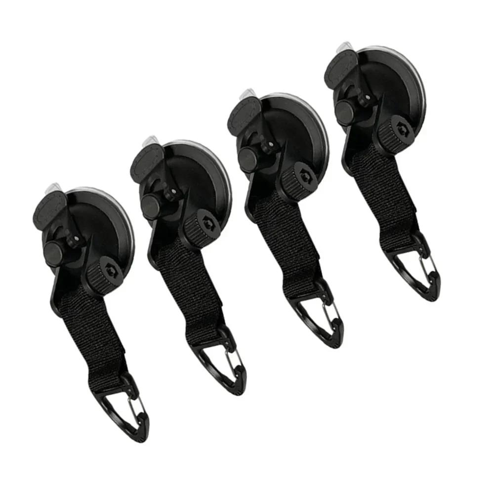4Pcs Car Tent Suction Cups Buckle Side Round/Triangular Awning Anchors Outdoor Camping Tent Suckers Anchor Securing Hook
