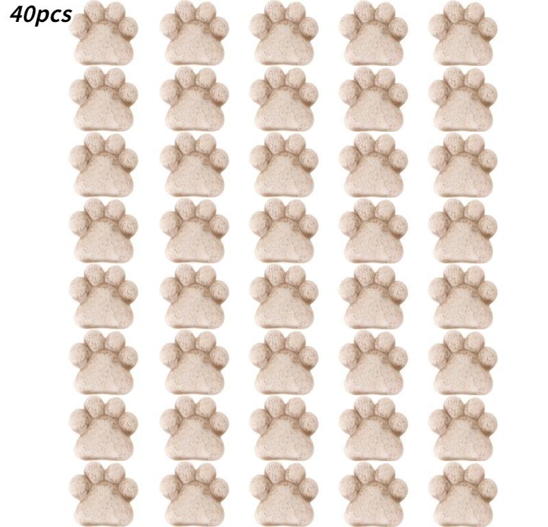

40pcs Cat Paw Stepping Stones Resin Garden Stepping Stones Outdoor Decorative Stones for Garden Lawn Pathway Bonsai Decorations