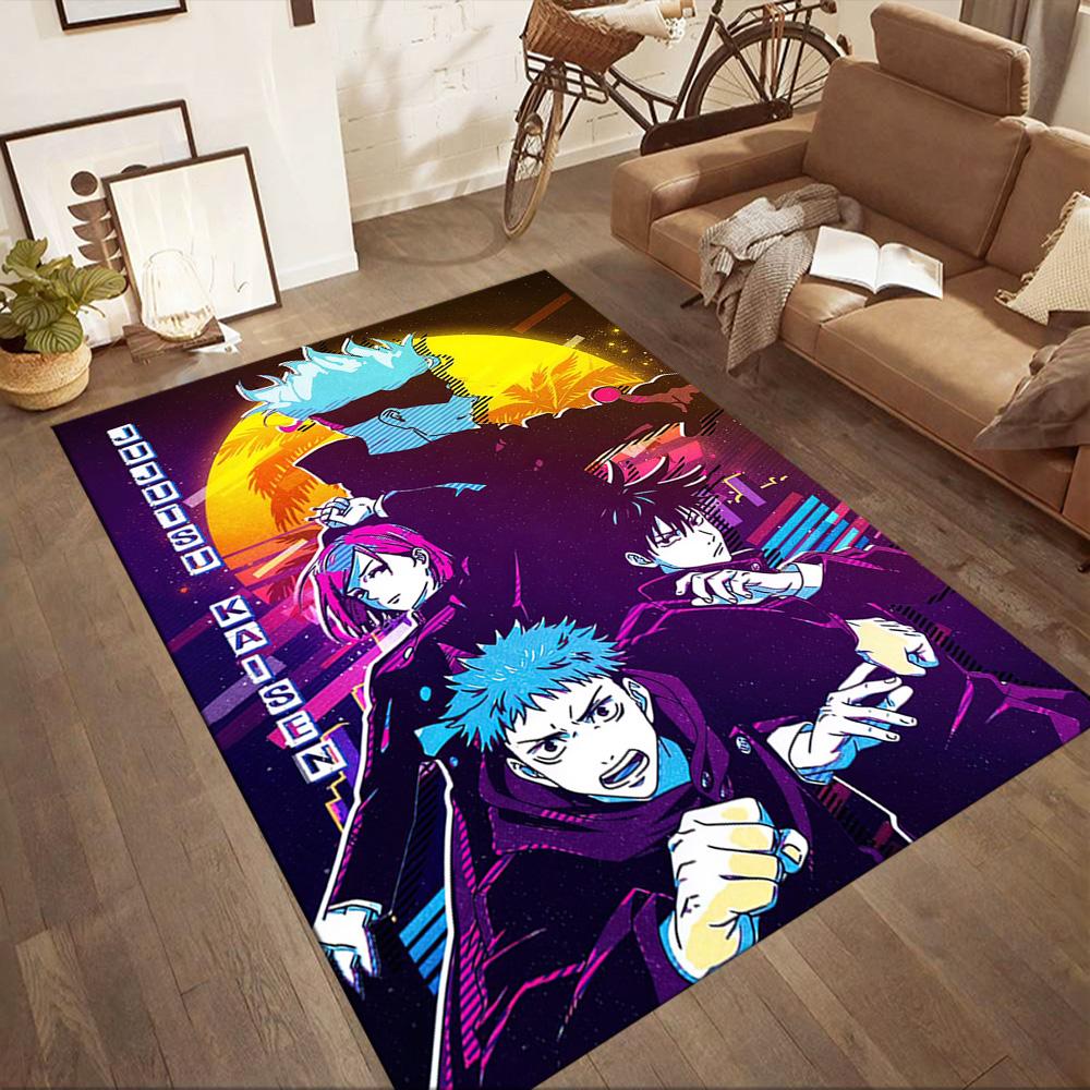 Jujutsu Kaisen: Battle Begins Square rugs are a great choice for living rooms, bedrooms, home décor, and as gifts.