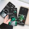 Cute Astronaut Phone Case for Xiaomi Poco F4 C40 X4 F3 GT M4 5G M3 F1 X3 NFC X3 Pro M3 Pro X3 GT X4 NFC F3 GT TPU Soft Black