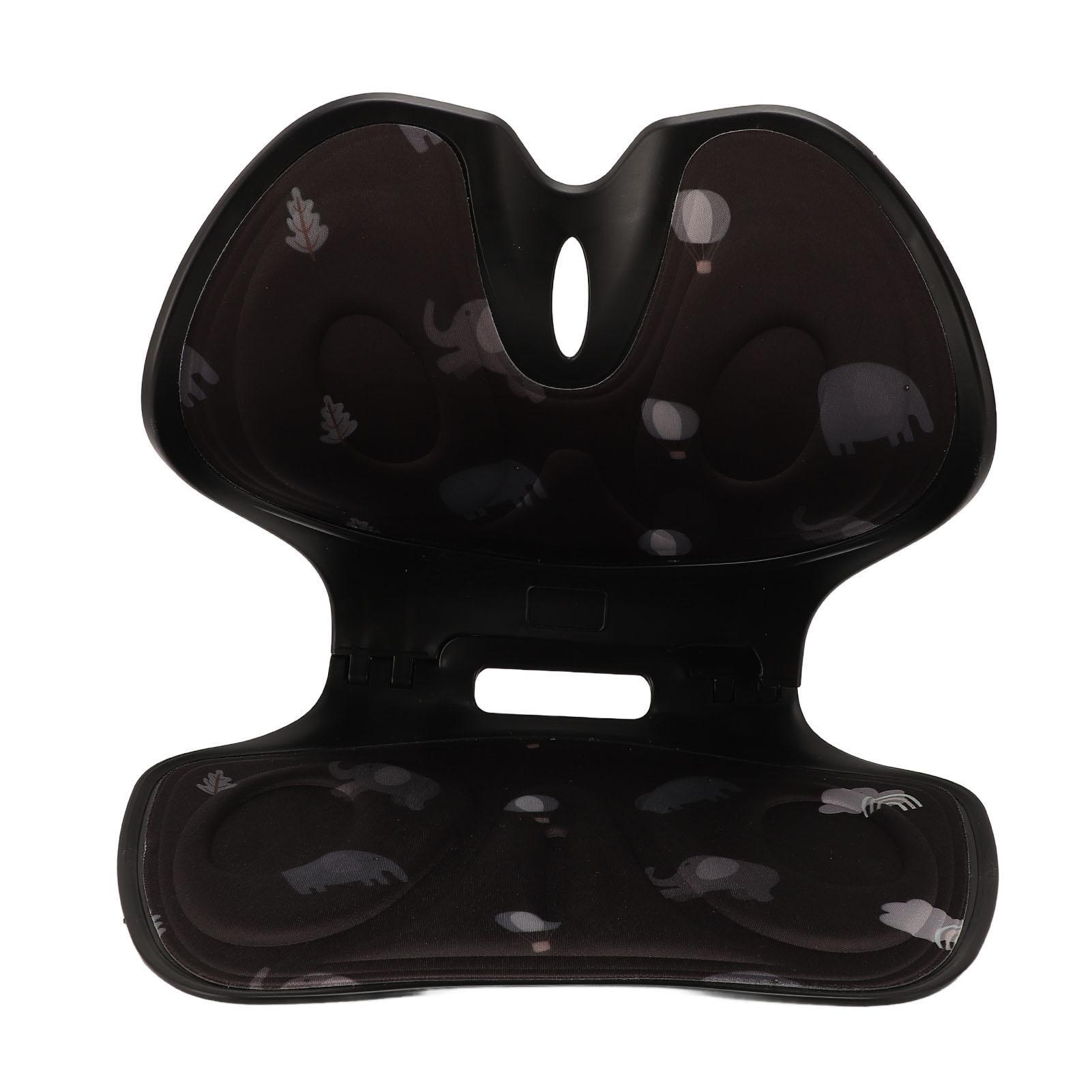 

Foldable Elephant Print Lumbar Support Cushion Improve Posture Back Cushion Ergonomic Chair Back чёрный
