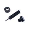 For Men Women Gift Screw Black Silver Color Piercing Jewelry Earrings Fashion Accessories Ear Studs