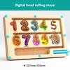 Montessori Magnetic Color Sorting Games Maze Board Pen Moving Bead Games Wooden Control Sensory Play Educational Toys for Kids