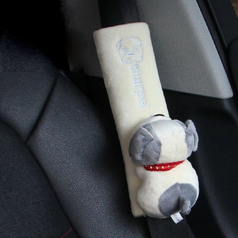 Cute Cartoon Car Seatbelt Cover Seat Belt Harness Cushion Shoulder Strap Protector Pad for Children/ Kids Toy Animal Ornaments
