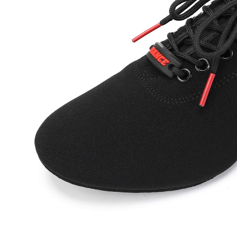 Jazz Latin Medium Heel Dance Shoes for Women with Breathable Oxford Cloth Modern Dance Shoe Heeled 5CM
