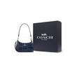 Coach 19 Signatur-Logo Leder Umhängetasche Klein Damen Umhängetasche Blau CAJ93-SVD9