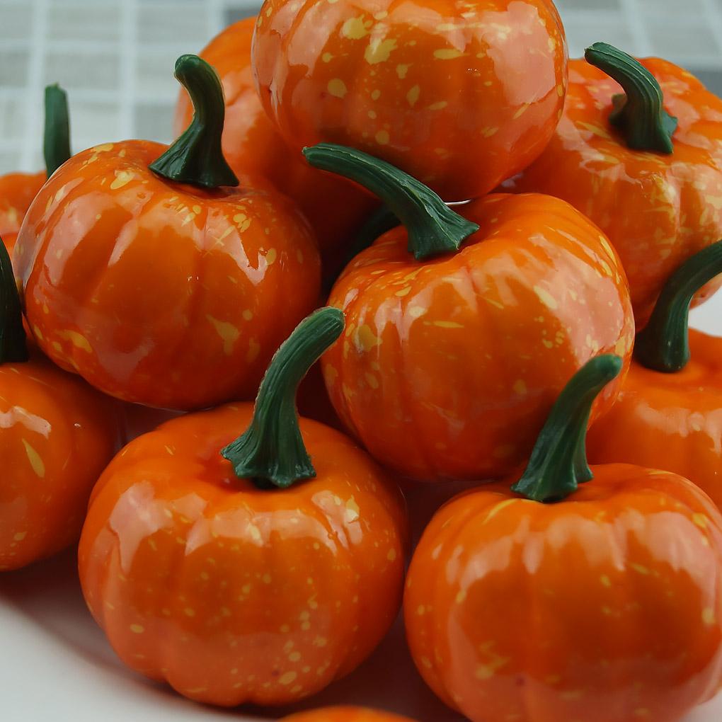12x Simulation Small Pumpkin Foam Mini DIY Artificial Handwork Halloween Decor