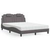 VidaXL Bed with Mattress, Upholstered Bed with Headboard Cushion, Double Bed, Adult Bed, Bedroom Furniture 3208799