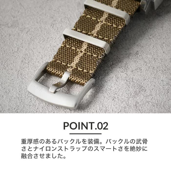 [MOD] PREMIUM NYLON STRAP Premium Nylon Strap 20mm Wide Belt Nylon Belt Twill Seatbelt NATO Type NATO Belt NATO Band Watch Strap Watch Strap Replaceme