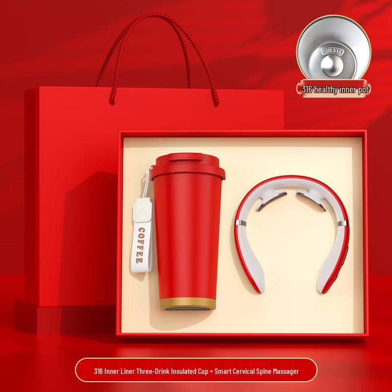 De ou Starlight Lily of the Valley Thermos & Massager Gift Set