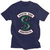Custom Male Riverdale South Side Serpent Snake T Shirt Short Sleeve Cotton T-shirt Leisure Tee Loose Fit Clothing