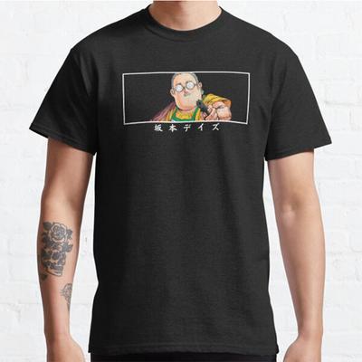 Summer Men Fashion Casual Shirts Short Sleeves Sakamoto Days In Japanese Anime Black Tees Oversized T-shirts