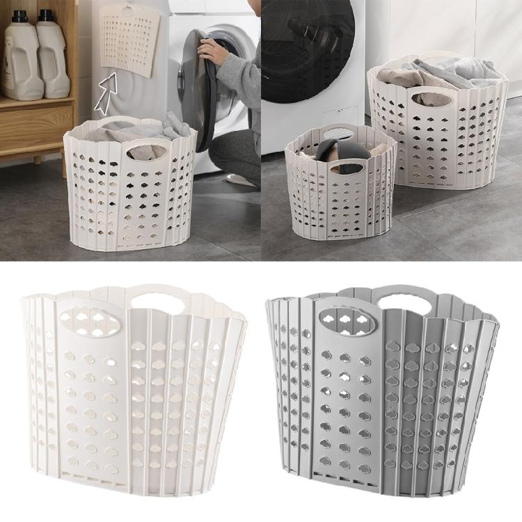 Faltbarer Aufbewahrungskorb Wäschekorb für Schmutzwäsche Tragbarer Spielzeug-Wäsche-Hohl-Organizer Multifunktionale Badezimmeraufbewahrung