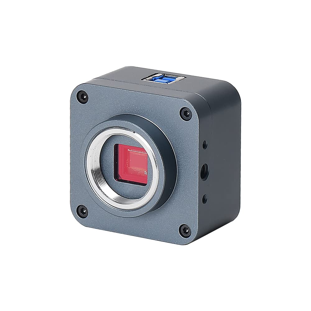 HAYEAR 8MP Senzor 4K USB Průmyslová Kamera Digitální Okulár Mikroskopu a Šedá 1/1.8" (Černá k dispozici) (Šedá)