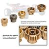 5PCS 7075 Aluminum Alloy 48P Pinion Gear Set Motor Gears Kit for 1/10 RC Car (17T?25T)