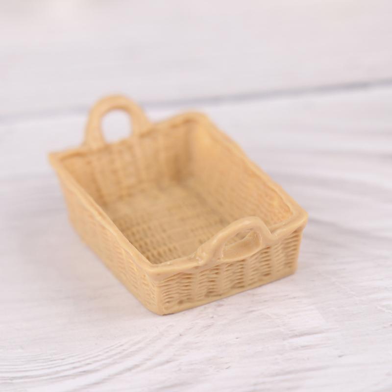 1 :6 /1: 12 Dollhouse Miniature Storage Basket Model Toy DollHouse Decoration