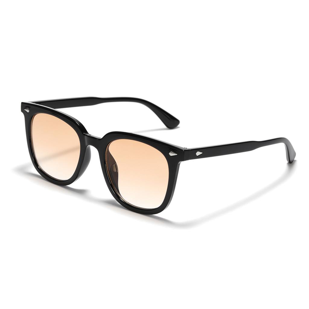 J2314 Glasses Square Sunglasses Colored Lenses Rivet Retro Sunglasses Women'S Sunglasses Men'S