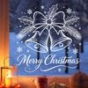 Sticker Sketch Christmas Bells Static Electricity Glass Window Sticker Non-adhesive Adhesive-free Home Decoration Sticker