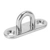 4Pcs Staple Ring Hook Stainless Steel Rugged 800LB High Strength Pad Eye Plate U Hook For Marine Yacht RV 45x15mm/1.8x0.6in