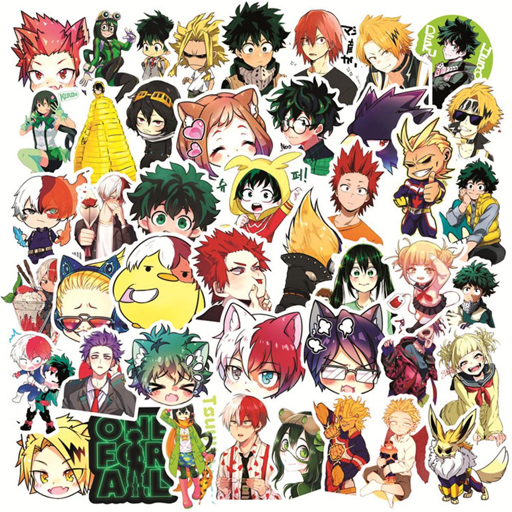 10/30/50pcs Cool Midoriya Izuku Cartoon Stickers My Hero Academy Graffiti Decals DIY Luggage Guitar Laptop Classic Anime Sticker