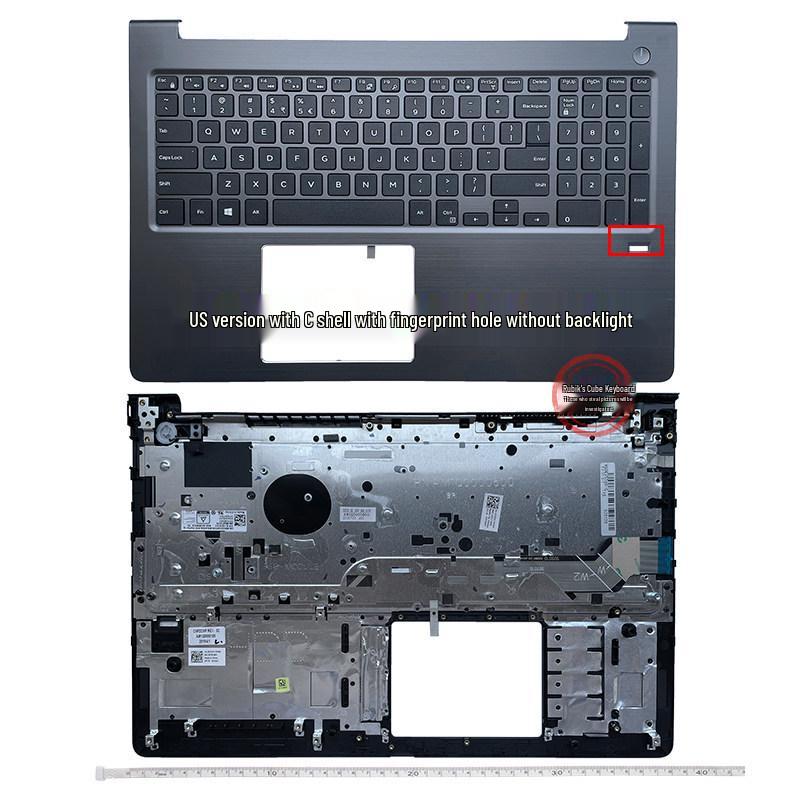 Dell Vostro 15 5568 Laptop Keyboard Palm Rest and Outer Shell Cover