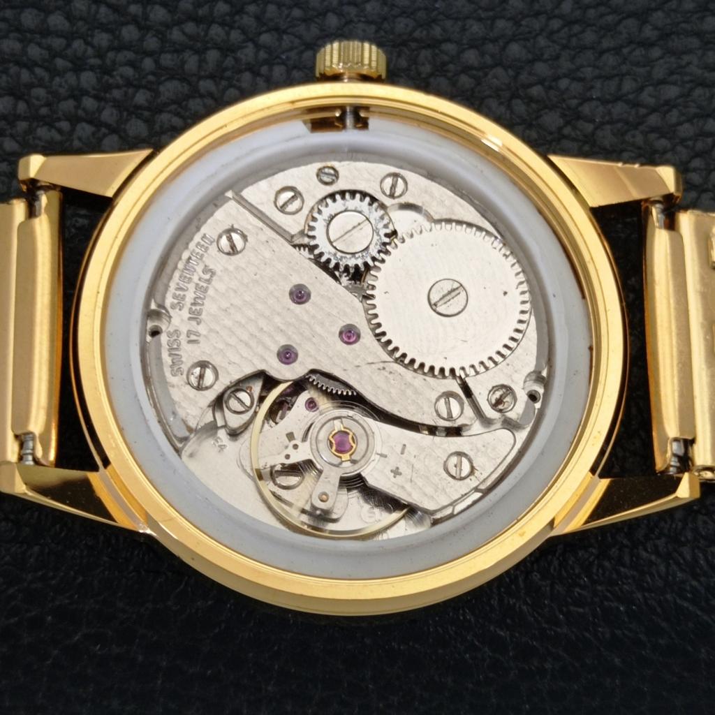 SCHWEIZER VINTAGE MONTINE MANUELLE HERRENUHR WEISSES ZIFFERBLATT REFURBISHET a441564-5