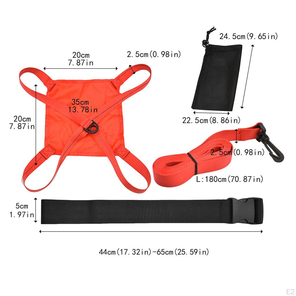 Belt Resistance to Swimming of The Parachute,