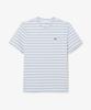 LACOSTE Women'S Multi-Stripe Short Sleeve T-Shirt Tf7574-56G 4Bi