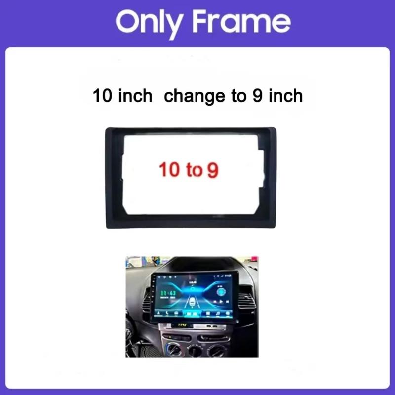 Vehicle Radio Fascia 9/10 Inch Frame Switch To 7 Inch 2 Din Car Radio Fascia Auto Audio Dash Kit Installation Frame Trim Bezel