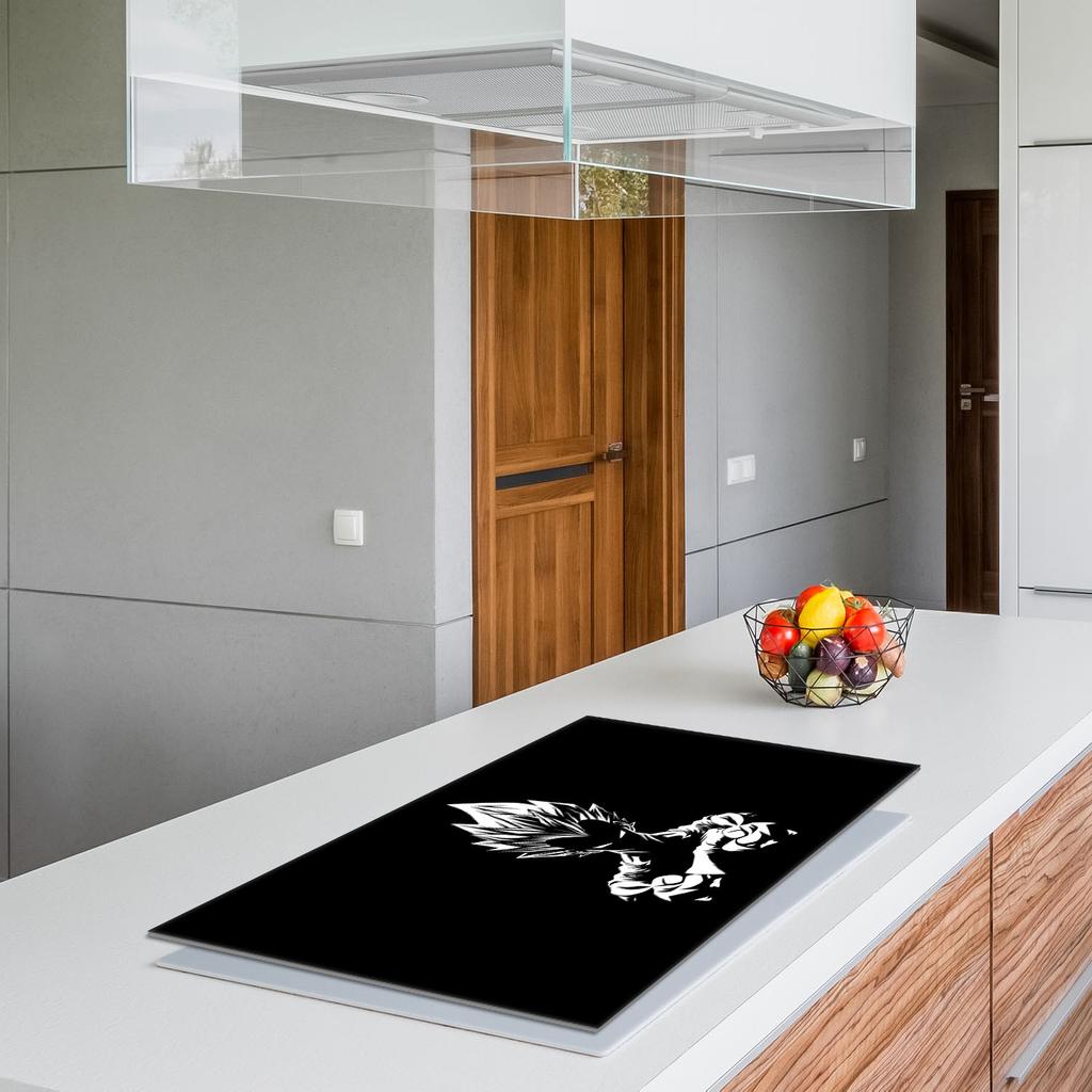 Szklana płyta ochronna na kuchenkę 90x52 Anime