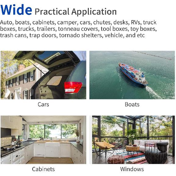 OTUAYAUTO YAQLS06 Angled Gas Strut Mounting Brackets - 10Mm Ball Stud With Screws (Pack Of 4)