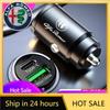 Car Stickers For Alfa Romeo Car Charger For Alfa Romeo 4C 159 166 Spider Giulia Giulietta 156 Tonale Mito USB Type-C Phone Hidde